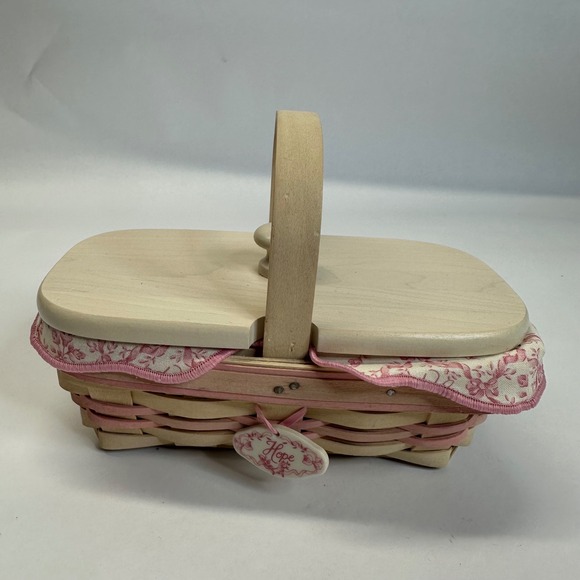 Longaberger Other - Longaberger 2000 Horizon of Hope Basket Wood Lid Liner Protector American Cancer